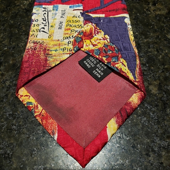 Picasso silk tie. - Picture 5 of 5